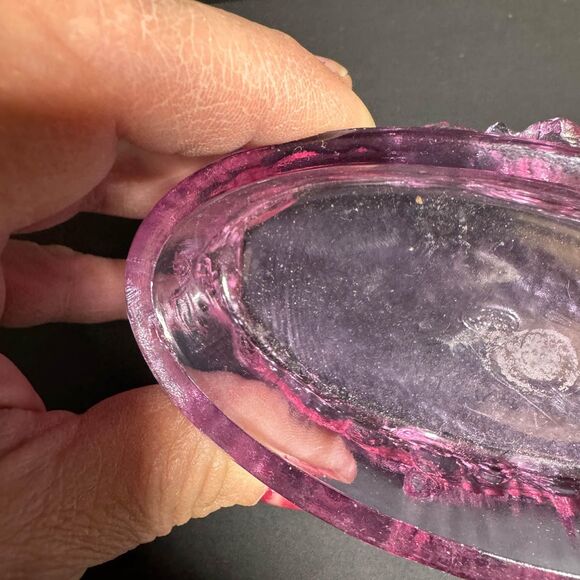 Vintage Pink Glass Fenton Ring Box [Item 843] - Picture 3 of 6